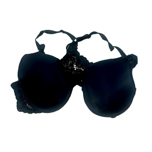 black front clasp lace bra 34c